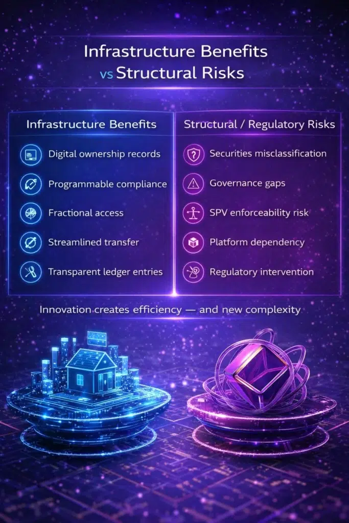 Infrastructure Benefits vs Structural Risks in Tokenized Real Estate