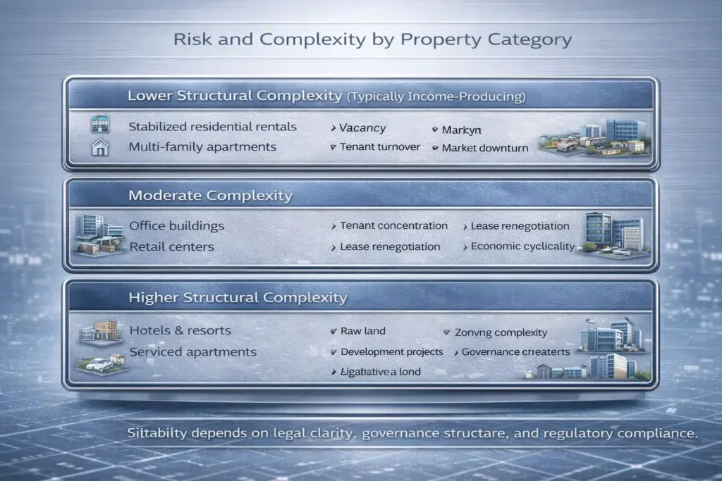 Risk and complexity of tokenized property